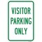 Signmission Visitor Parking Only, Heavy-Gauge Aluminum Rust Proof Parking Sign, 12" x 18", A-1218-24692 A-1218-24692 - alternate 1